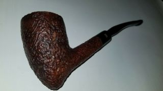 1970s Stanwell Rusticated Pickaxe.  Handmade In Denmark Estate Tobacco Pipe.  Reg