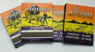 1 The Westerner Casino Vintage Front Strike Matchbook