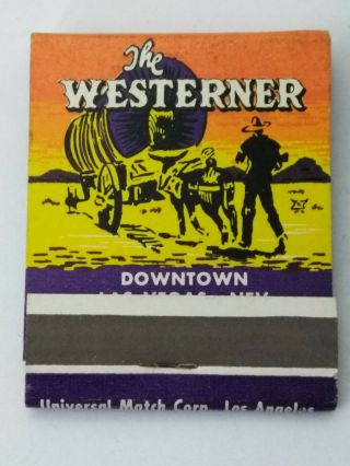 1 The Westerner Casino Vintage Front Strike Matchbook 2