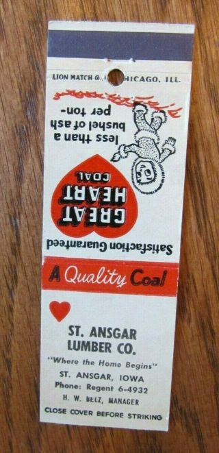 Coal Company: Great Heart Coal (h.  Belz) (st.  Ansgar,  Iowa) - G6