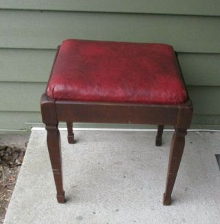 Vintage Singer Sewing Machine Bench Stool Seat
