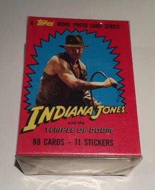 1984 Topps Indiana Jones And The Temple Of Doom Complete Set With Stickers 88/11