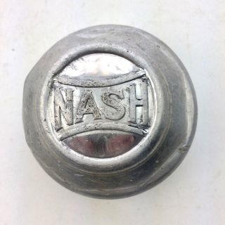 1920s Nash Old Hubcap Hub Cap Threaded Car Grease Center Garage Wheel Cover Vtg