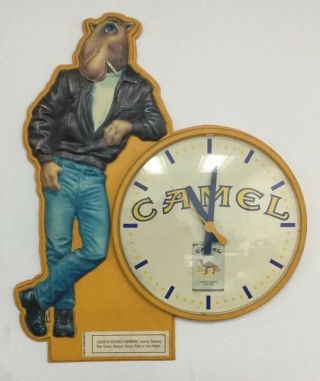 Vintage 1992 Rj Reynolds Joe Camel Wall Clock