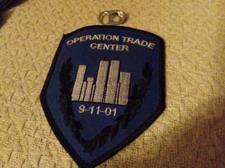 Vintage 9,  11,  01 Twin Towers World Trade Center Skyline Patch Ny City