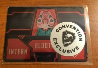 Sdcc 2019 Exclusive Cryptozoic Rick And Morty Metal Card Glootie M10