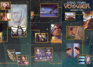 Star Trek Voyager Season 2 Two 1996 Fleer Skybox Complete Base Card Set Of 100