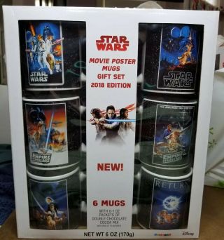 Star Wars Mugs & Movie Poster Gift Set Six Mugs Movie Posters