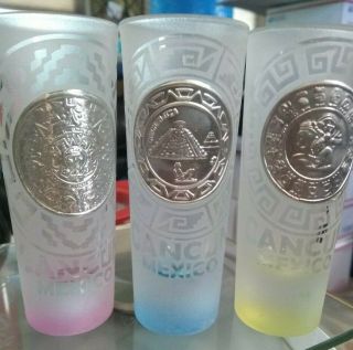 Cancun Mexico Drinking Shot Glasses - Set Of Three