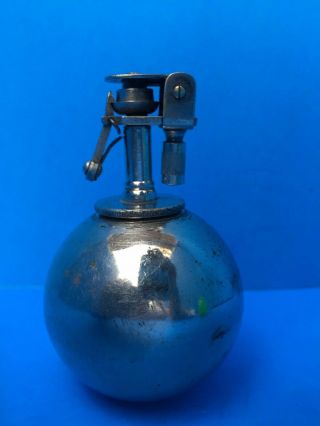 Vintage Rare Round Japanese Grenade Style Table Lighter (Made in Japan) 4