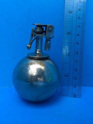 Vintage Rare Round Japanese Grenade Style Table Lighter (Made in Japan) 7