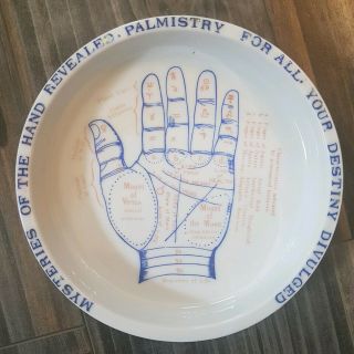 Vintage Ashtray Plate Mysteries The Hand Revealed Palmistry Palm Reading Japan