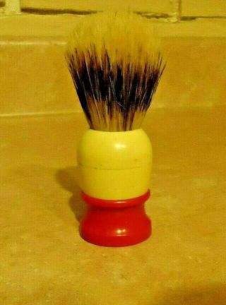 Vintage Ever Ready C40 Sterilized Shaving Brush Made In Usa Red White Barber