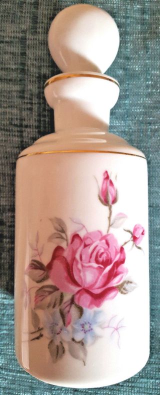 Vintage Perfume Bottle Decanter Vanity Cologne Porcelain