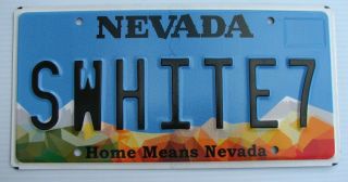 Home Means Nevada Vanity License Plate " Swhite 7 " Snow White And Seven Dwarfs