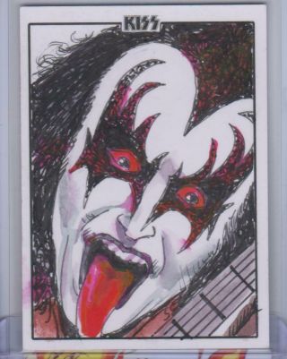 Kiss Deluxe Ultra Premium Trading Cards Sketch Card Pablo Marcos