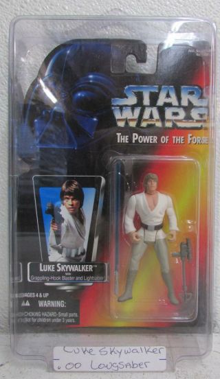 Kenner Hasbro Star Wars Power Of The Force Luke Skywalker Long Lightsaber Sw7