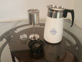 Corning Ware Vintage 9 Cup Stove Top Coffee Pot.  Or 8