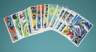 Vintage 1966 Topps Batman Black Bat Partial Set Tv 15 Loose Trading Cards Robin