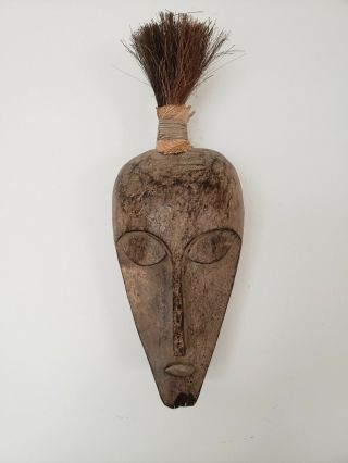 Vintage African Tribal Fang Mask - Hand Carved - Camaroon - Gabon