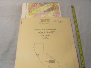 1963 Geologic Map Of California Trona Sheet Ds1027
