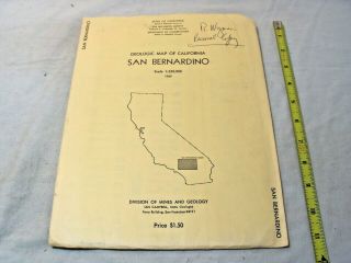 1969 Geologic Map Of California San Bernardino Ds1029