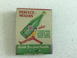 Vintage Full Matchbook,  Silver Seal Soda American Soda Water Co. ,  St Louis Mo