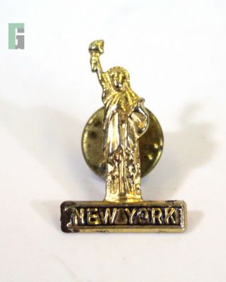 Vintage Souvenir Statue Of Liberty York Pin