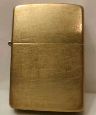 Zippo 1932 - 1985 Solid Brass Lighter