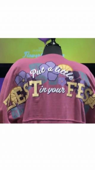 2019 Disney Flower & Garden Festival Epcot Spirit Jersey Violet Size Xl