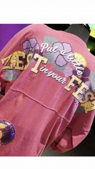 2019 Disney Flower & Garden Festival EPCOT Spirit Jersey VIOLET Size XL 2