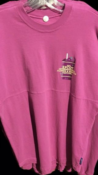 2019 Disney Flower & Garden Festival EPCOT Spirit Jersey VIOLET Size XL 5