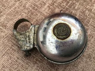 Vintage King Of The Road Revolving Dome Bicycle / Bike Bell