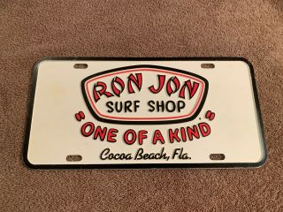 Ron Jon Surf Shop Cocoa Beach Florida Fl License Plate Sign Tag
