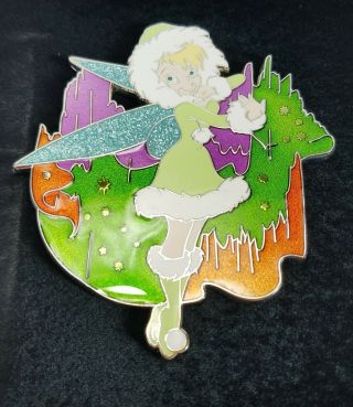 2009 Disney Arctic Winter Tinker Bell Peter Pan Pin On Card Le 100