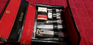 Vintage Gillette Travel Safety Razor & Grooming Kit With Case