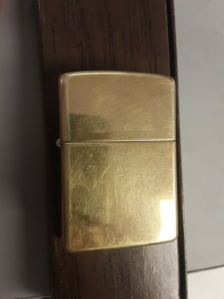 Zippo Lighter 1932 1989 Solid Brass In Order
