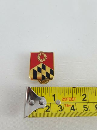 Maryland Flag / Wreath Enamel Pin Back Button,  Maryland National Guard ?