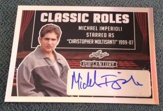 Michael Imperioli 2019 Leaf Metal Pop Century Autograph Siver Auto