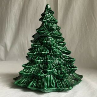 Vintage Ceramic Green Christmas Tree :: No Lights:: Dhm 1988