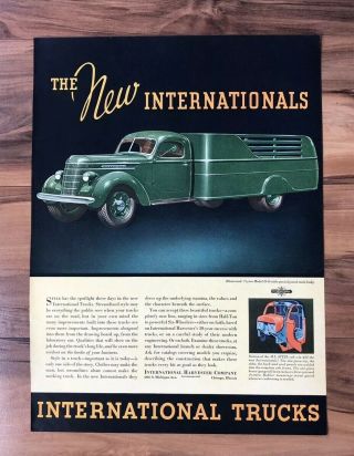 Vintage International Harvester Ad Large 1930s Advertisement Paper