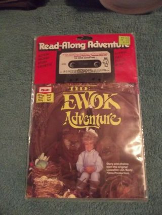 1984 The Ewok Adventure Cassette And Book Mip Star Wars