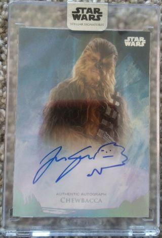 Joonas Suotamo As Chewbacca Auto 14/40 2018 Topps Star Wars Stellar Autograph