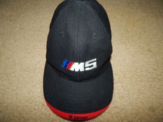 Rare Oem Black Bmw M5 Factory Made Lifestyle Ball Cap Hat E28 E34 E39 E60