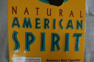 Natural American Spirit Cigarette Tobacco Advertising Metal Tin Sign 12 