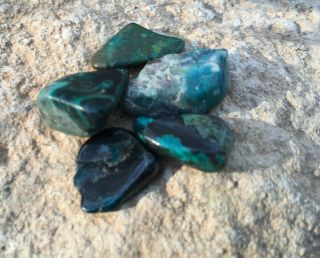 63.  05 ct polished & Half polished Eilat Stone King Solomon Israel Gemstone 2