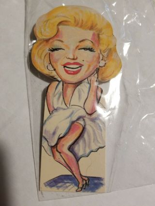 Vintage Marilyn Monroe Bookmark Card Ephemera 5 In Long
