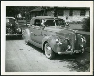 Vintage Car Photo 1940 Ford Convertible Custom Hot Rod Glenview Days Tag 979031
