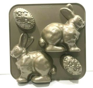 Nordic Ware Heavy Weight Bunny & Easter Egg Cake Mold Pan