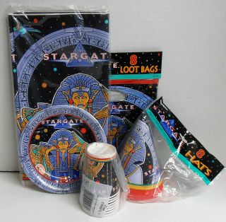 1994 Stargate Birthday Party Supplies For 8 Hats Loot Bag Plates By Unique Nip
